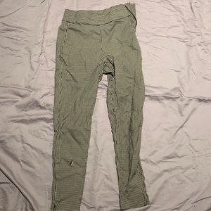 DYNAMITE checkered zip up tight fitted pants